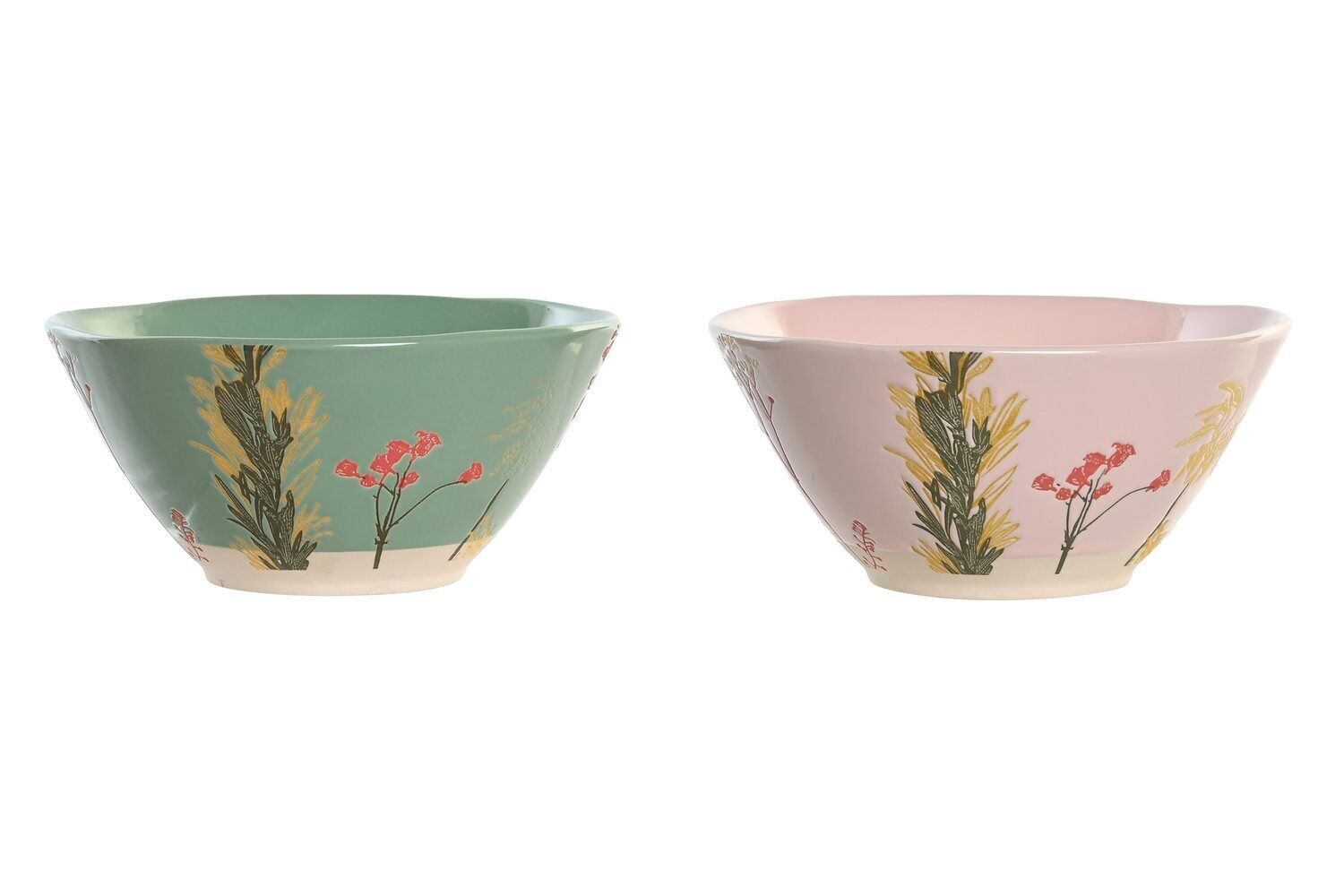 CIOTOLA IN STONEWARE 16X16X7.4 INCISO FLOREALE 2 ASSORTIMENTI. PC204915