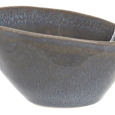 GLAZED STONEWARE BOWL 10,2X7,3X6 120 AGED SAUCE PC202630