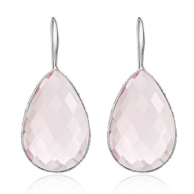 TULIPE - earrings - rose - quartz (pink)
