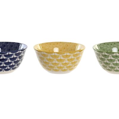 PORCELAIN BOWL 12X12X6 320ML 3 ASSORTMENTS. PC202499