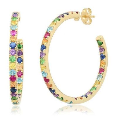 Grande Lilly Hoop Arcobaleno