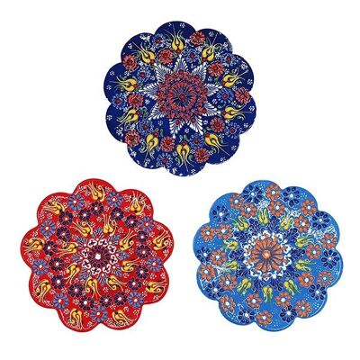 Dantel flower coaster assortment