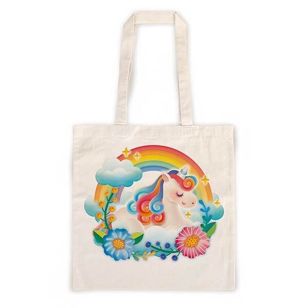 Borsa tote con unicorno