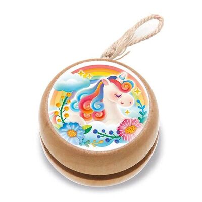 unicorn wooden yoyo