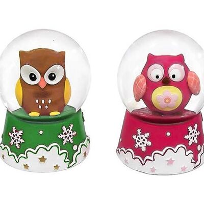 Assorted snowballs winter owls