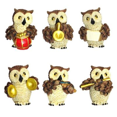 Assortment of musical owls