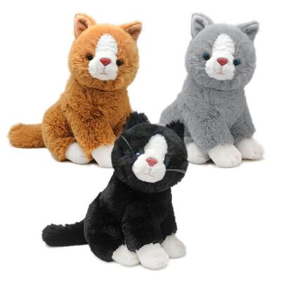 Assorted plush cat 3 colors