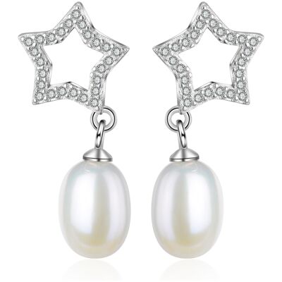 MIZUKI - Pendientes - plata - zirkonia (transparente)