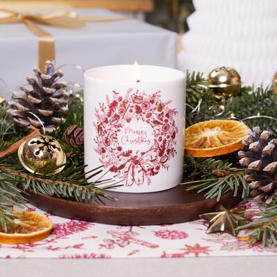 Christmas Wreath Candle