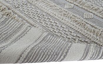 TAPIS EN COTON 160X230X1 1500 G/M², FRANGES BLANCHES TD180537 5