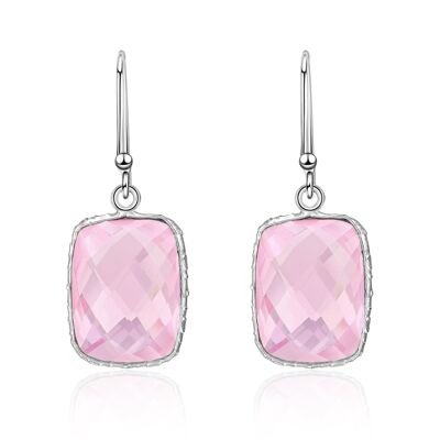 PÂQUERETTE - earrings - pink - quartz (pink)