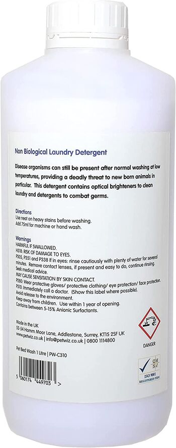 Lavage du lit pour animaux de compagnie - Détergent à lessive non biologique 5