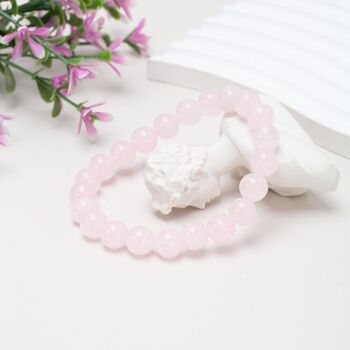 Bracelet Quartz Rose - Douceur et Harmonie 1