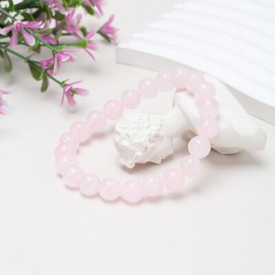 Bracciale Quarzo Rosa - Morbidezza e Armonia