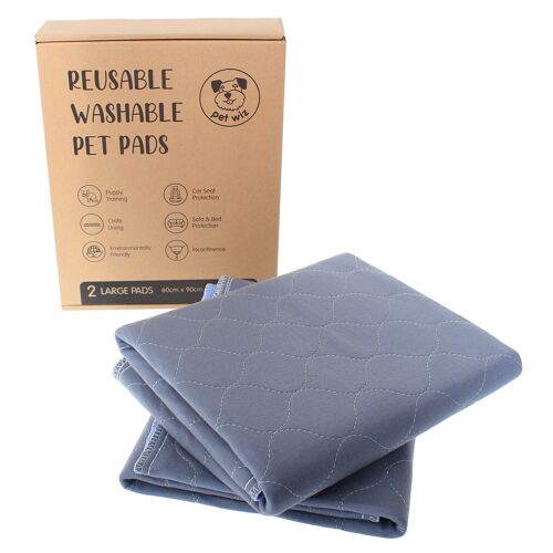 Two Pack of Reusable & Washable Pet Pads