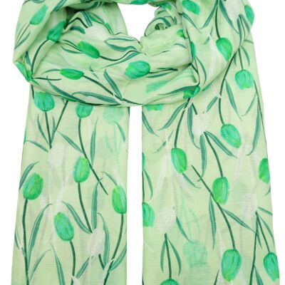 Pañuelo estampado tulipanes YF6202