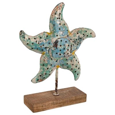 IRON DECORATION 28X8X34 PAINTED STAR SEA DH213810