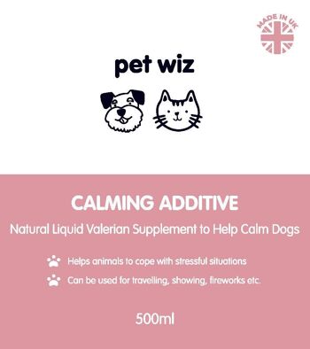 Additif calmant - Valériane liquide naturelle pour aider à calmer les chiens - 500 ml 5