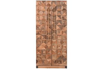 PORTE-BOUTEILLES EN SAPIN 64,5X45X146,5 MARRON MB213117 1