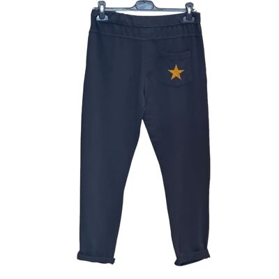 Pantalón jogger estrellas con bolsillo trasero