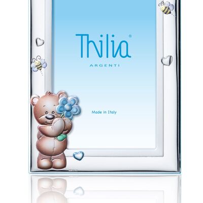 Photo Frame 10x15 cm Silver "Teddy Bear" Line for Children