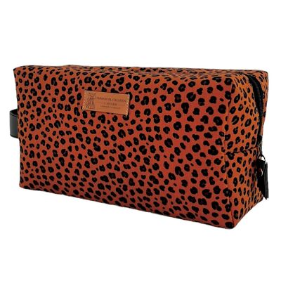 Nomadic pencil case M, “Leopard” camel