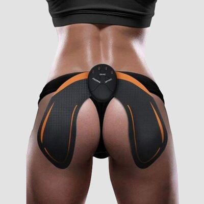 Electro-stimulator patch for hips and buttocks