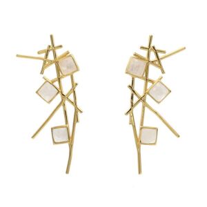 Boucles d'oreilles Agave Blanche