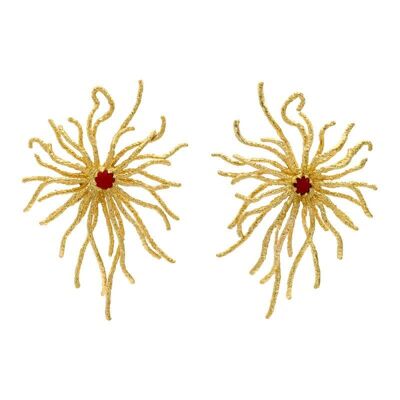 Red Atoll Earrings