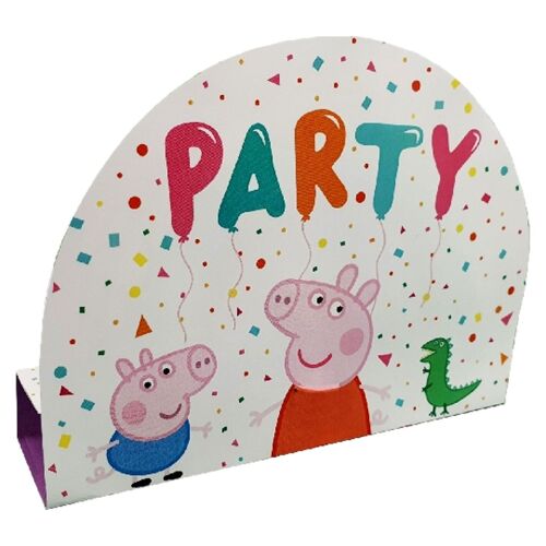8 Invitations Et Enveloppes Papier Peppa Pig