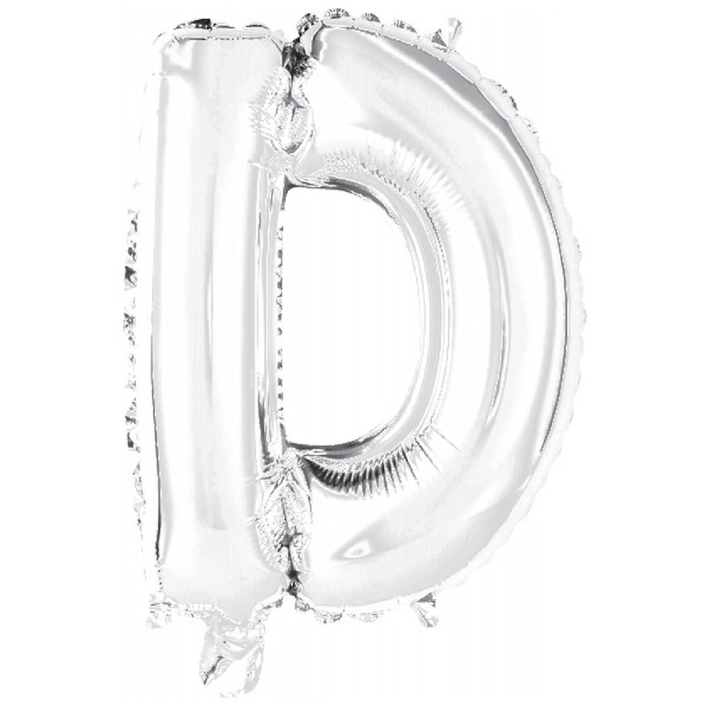 Aluminiumfolienballon Mini Buchstabe D Silber N16