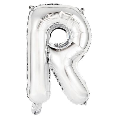 Aluminum Foil Balloon Mini Letter R Silver N16