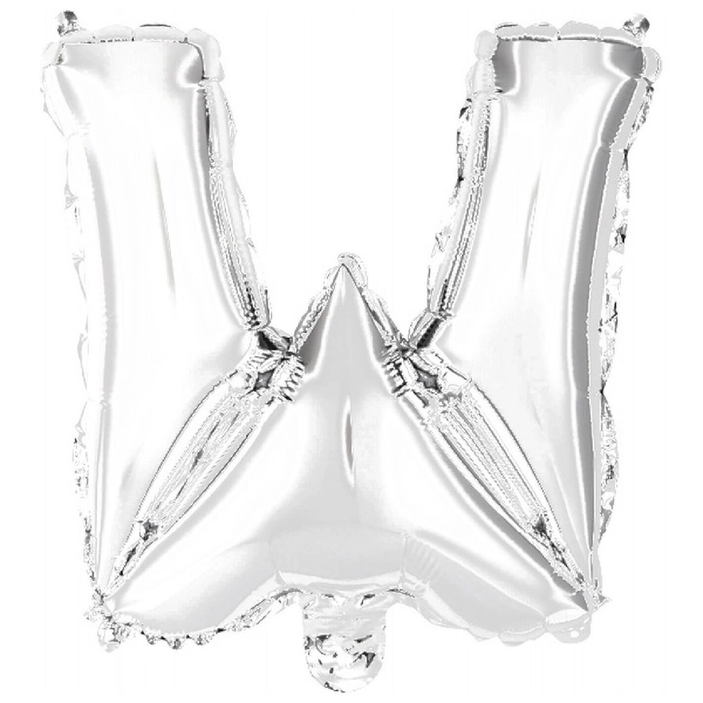 Folienballon Mini Buchstabe W Silber N16