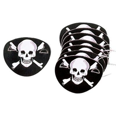 12 Pirate Cardboard Eye Patches