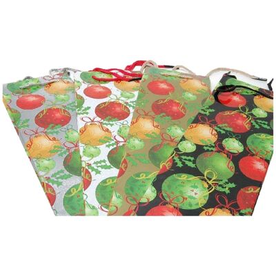 Wine Bottle Bag Christmas Baubles