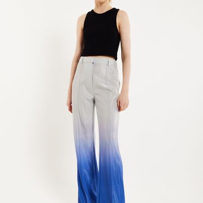 Pantaloni House of Holland Ombre Shimmer in blu e argento
