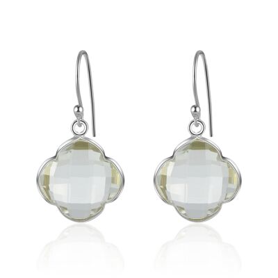 CAPUCINE - Pendientes - plata - crystal_stone (transparente)