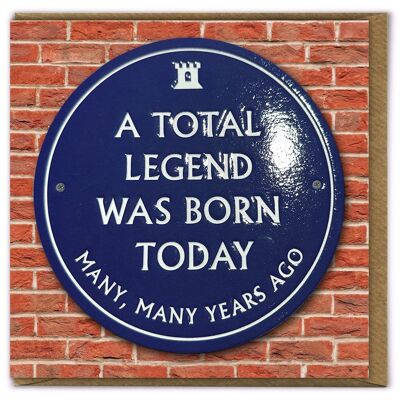 Preciosa tarjeta de cumpleaños - Total Legend