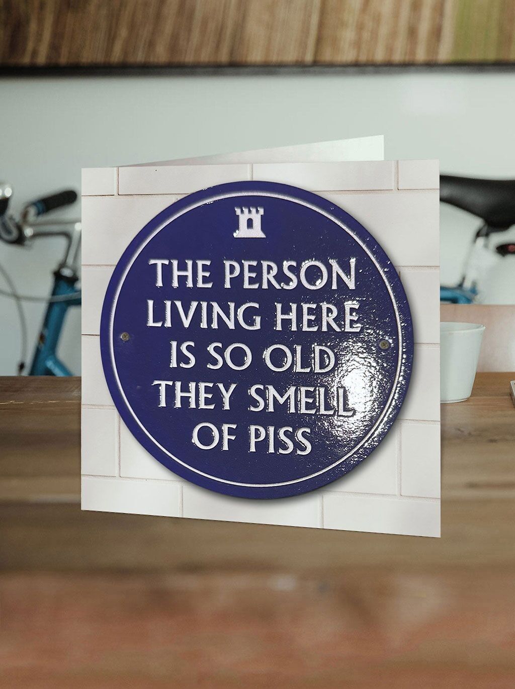 Rude Birthday Card - Smell Of Piss