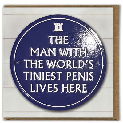 Rude Birthday Card - World's Tiniest Penis