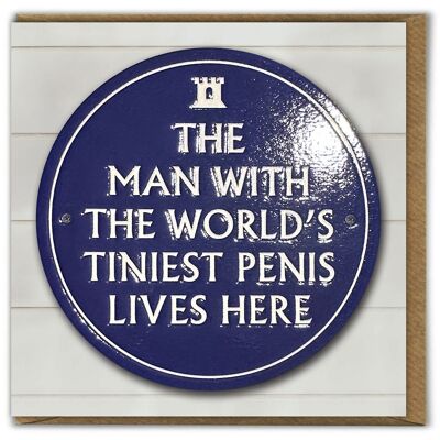 Rude Birthday Card - World's Tiniest Penis