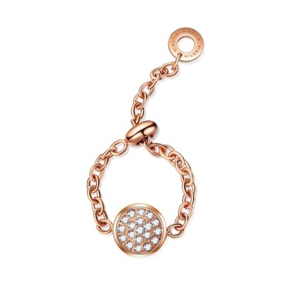 ANASTASIA - ring - rose gold - zirconia (transparent)