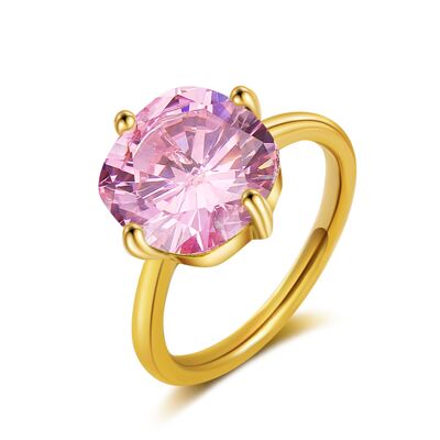 ÉGLANTINE - Anillo Rosa Quartz - rosa - cuarzo (rosa)