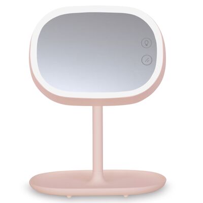BEAUTÉ - lámpara con espejo LED - rosa