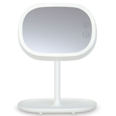 BEAUTÉ - lamp with LED mirror - white