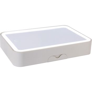 BELLE - Beauty case avec miroir LED - blanc 3