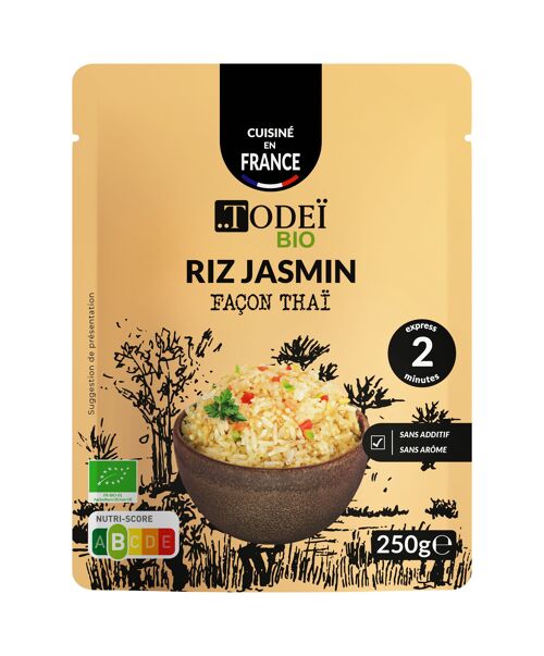 Riz jasmin BIO express façon Thaï prêt en 2min