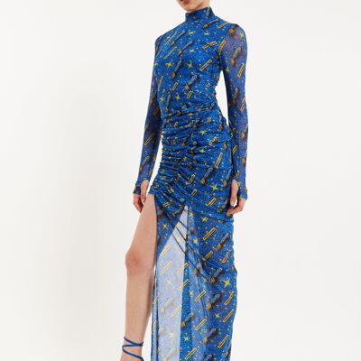 House Of Holland - Robe en maille à imprimé fusée