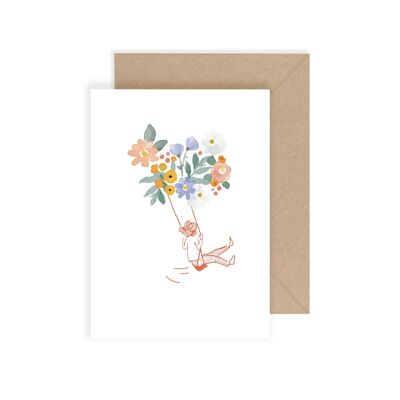 Happiness Flowers Card
