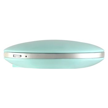 MAQUILLAGE - miroir de poche avec éclairage LED dimmable (USB) - turquoise 3